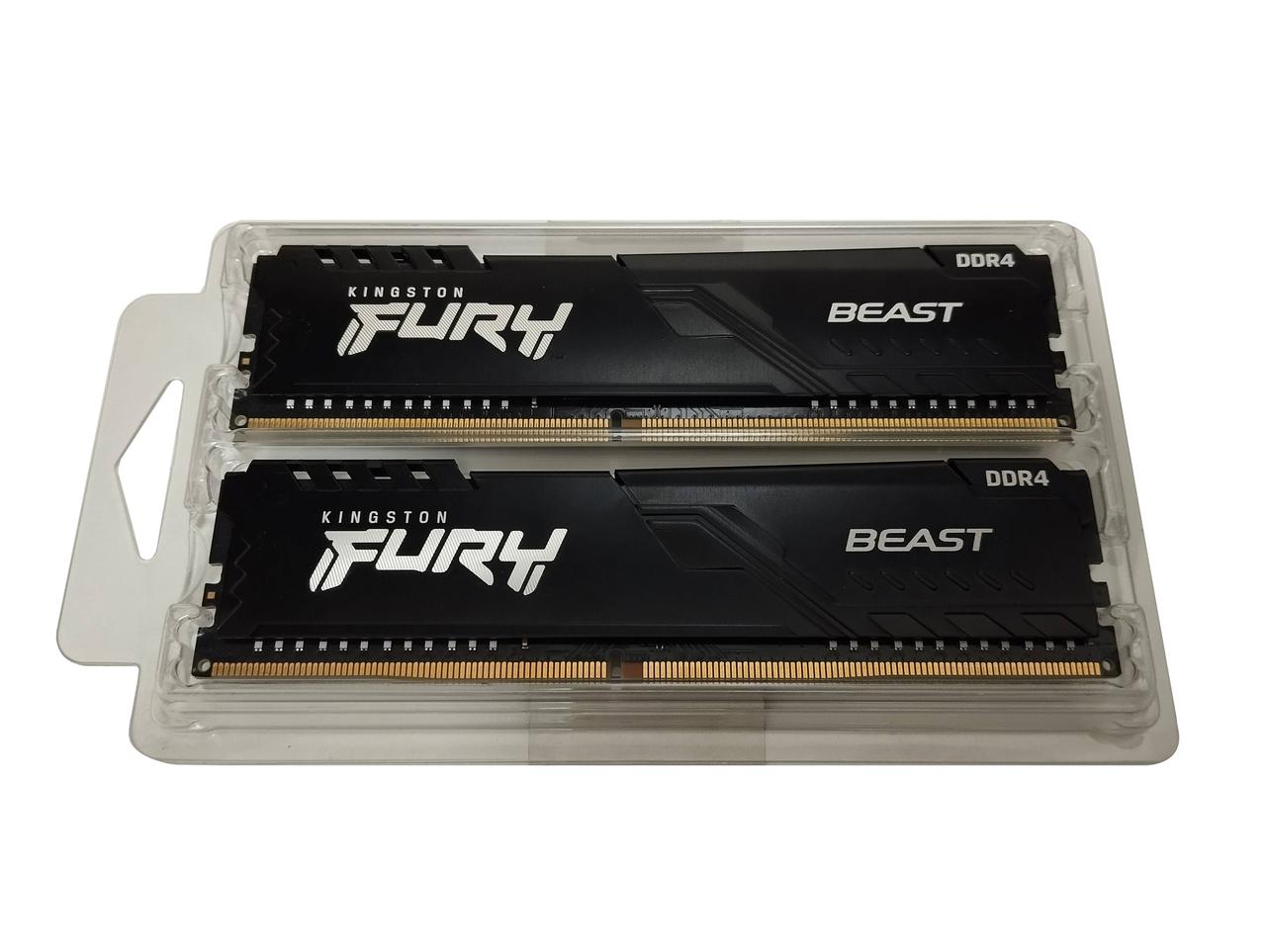DDR4 8GB (2x4Gb) 3200 MHz (PC4-25600) Kingston Fury, фото 1