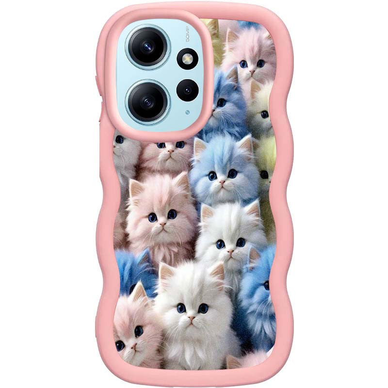 Захисний TPU чохол Cloudy Pictures для Xiaomi Redmi Note 12 4G | Якісний принт: Kittens, фото 1
