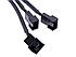 Перехідник molex to 3 x 3pin/4pin — розгалужувач живлення для кулерів, фото 3