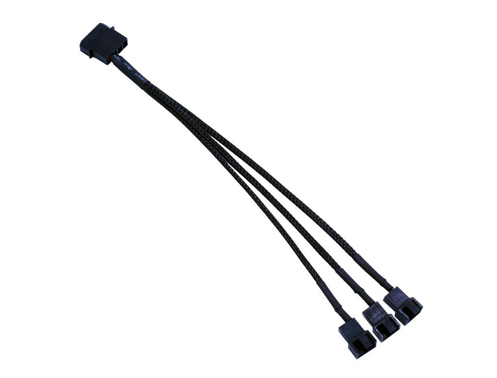 Перехідник molex to 3 x 3pin/4pin — розгалужувач живлення для кулерів, фото 1