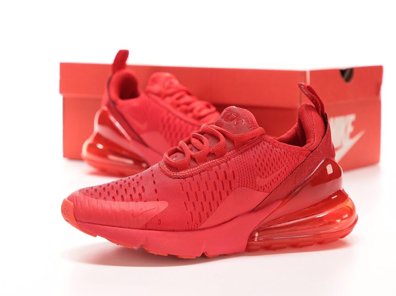 Жіночі червоні Кросівки Nike Air Max 270, фото 1