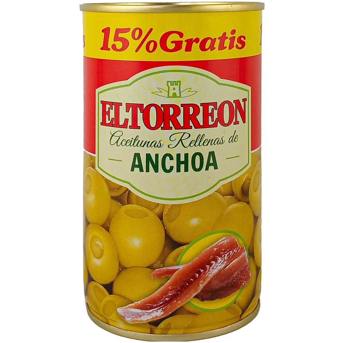 Оливки фаршировані анчоусом El Torreon 350г