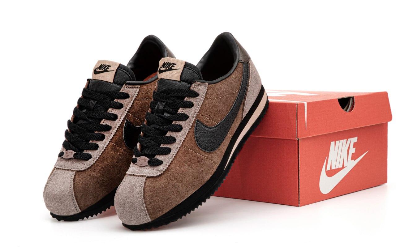 Жіночі коричневі Кросівки Nike Cortez, фото 1