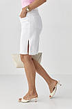 Жіночі шорти джинсові з розрізами - білий цвет, 36р (є розміри) Шорті, Однотонний, 32 - 50см; 34 - 51см; 36 - 51см; 38 - 51см; 40 - 51см, 32 - 22см; 34 - 23см; 36 - 23см; 38 - 23см; 40 - 23см, Молния, Середній клас, Білий, Туреччина, 84*60*92 зріст 173, 3, фото 5