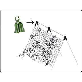 З'єднувач кутовий регульований для садових 
опор 8 мм, 4 шт., TYLS08/4, фото 2