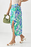 Жіноча спідниця з куліскою - зелений цвет, L (є розміри), фото 5