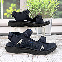 Дитячі босоніжки для хлопчика EeBb сині на липучках 5851