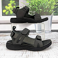 Босоніжки дитячі для хлопчика EeBb сірі на липучках EeBb 5853