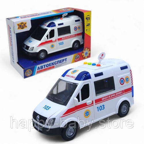 Машина "Швидка допомога" "Авто Експерт", УКРАЇНСЬКЕ ОЗВУЧУВАННЯ, тематичні фрази та пісні, підсвічування, фото 1