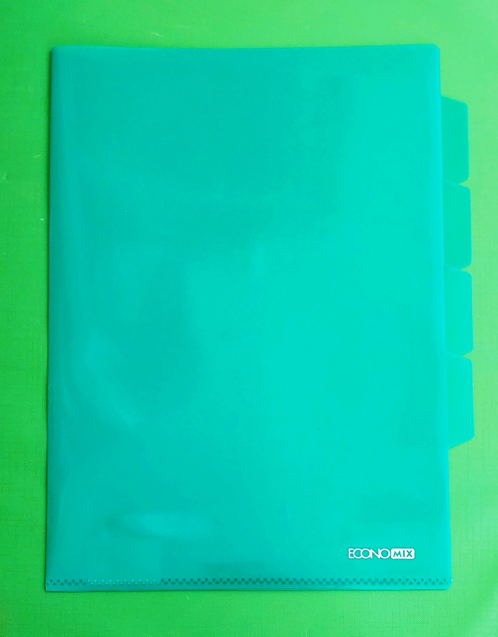 Канц Папка-куток А4 ”ECONOMIX” /Е31154/ на 3 відд. МІКС (10/200)