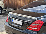 Спойлер (ABS, под покраску) для Mercedes S-сlass W221, фото 5