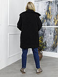 Пальто ISSA PLUS 12262 M чорний, фото 3
