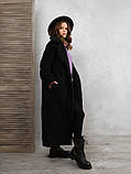 Пальто ISSA PLUS 12287 M чорний, фото 2