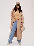 Пальто ISSA PLUS 13549 XL бежеве, фото 2