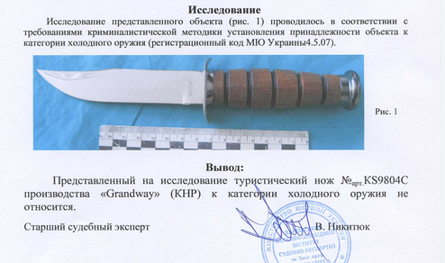 Ніж багатоцільовий із гардою Grand Way 9804 C, фото 3