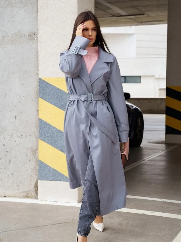 Пальто ISSA PLUS 13584 XL сіре, фото 1