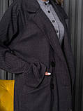 Пальто ISSA PLUS 14247 S темно-сіре, фото 4