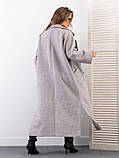 Пальто ISSA PLUS 14279 3XL сіре, фото 3