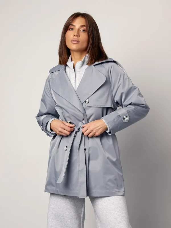 Пальто ISSA PLUS 14869 S сіре, фото 1