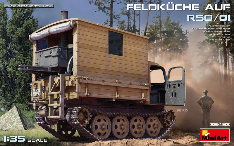 Пластикова модель 1/35 MiniArt 35493 Feldküche Auf RSO/01