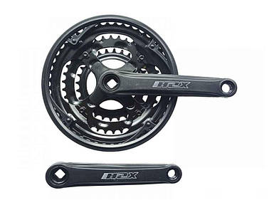 Шатун сталевий для велосипеду 28/38/48T 170 мм NSP-3001 ТМ KELB.BIKE FG