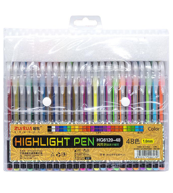 Гелеві ручки кольорові Набір 48 кольорів «Highlight Pen»
