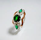 Срібна каблучка з золотими накладками, фото 10