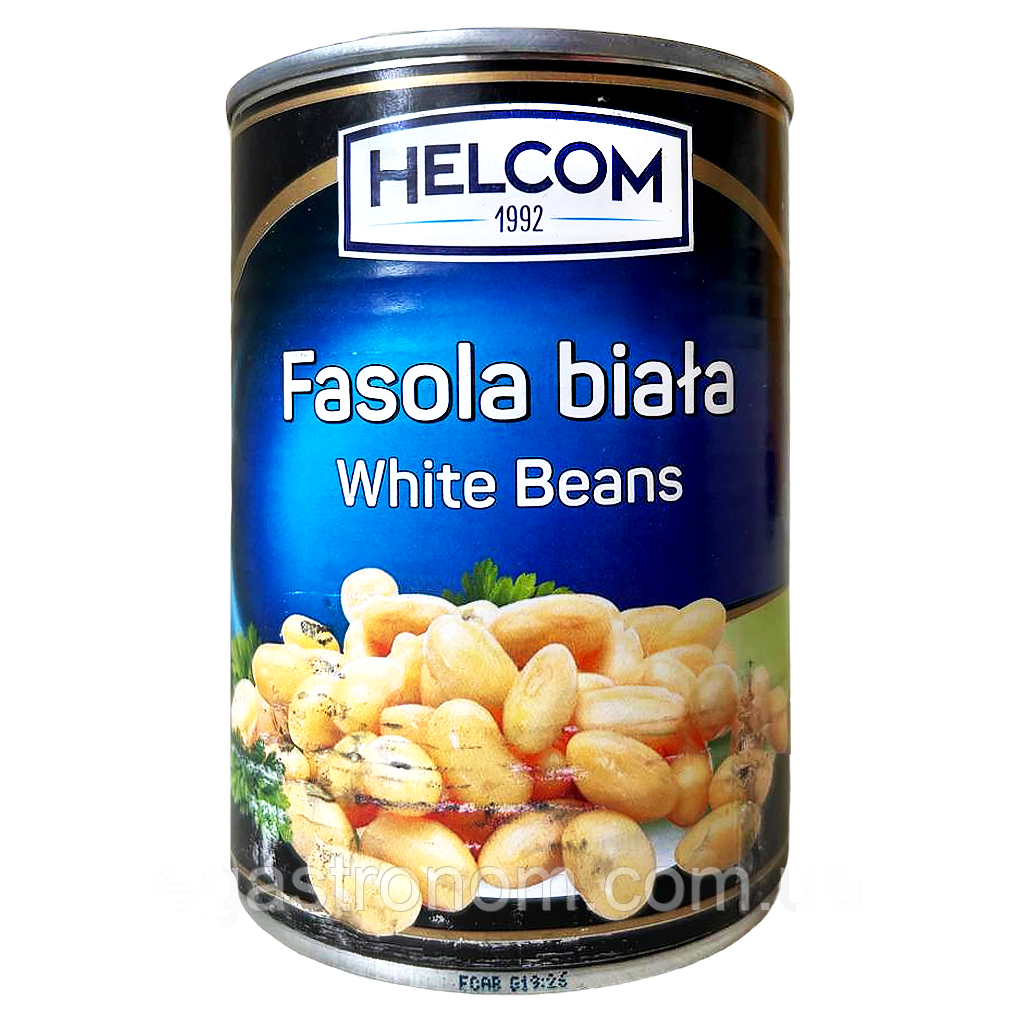 Квасоля біла консервована Хелком Helcom 200/400g 10шт/ящ (Код: 00-00017725)