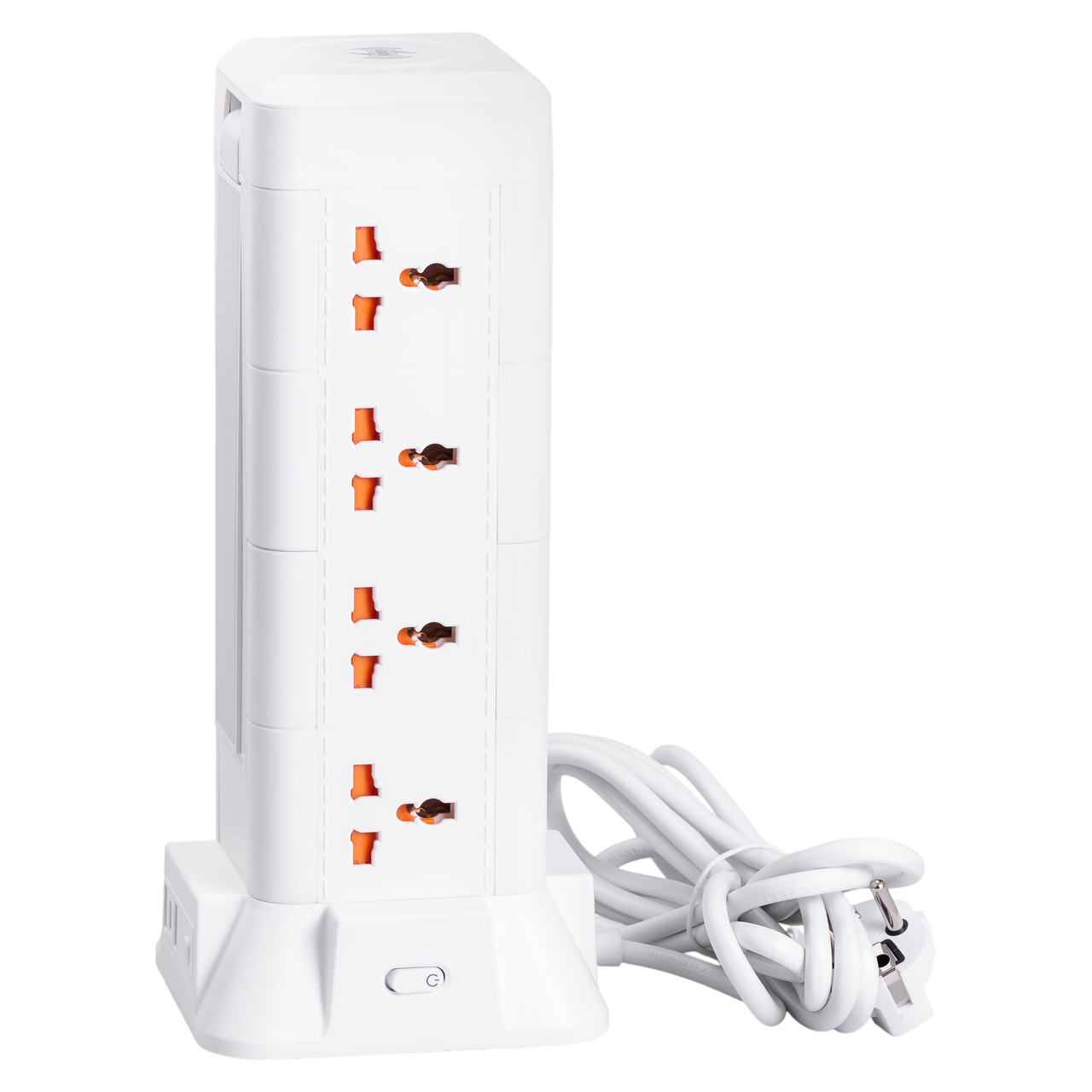 Мережевий фільтр подовжувач 2.8 м з лампою 12 універсальних розеток 2 USB, 1 Type-C, бездротова зарядка Lugi