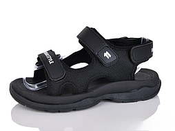 Літні босоніжки в чорному кольорі для дівчинки хлопчика