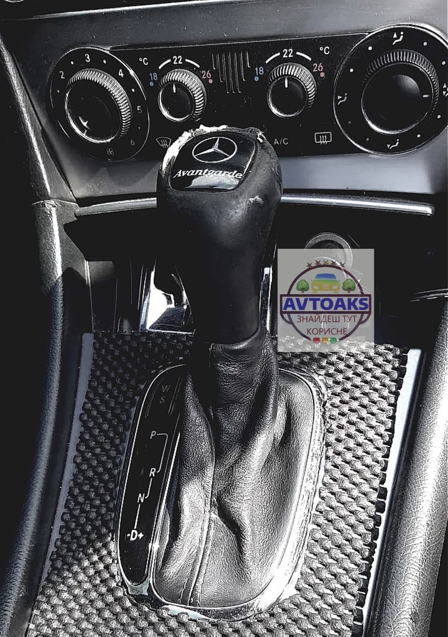 Ручка з чохлом КПП Mercedes Benz W140-210, Е230, цілісна, шкіра, фото 1