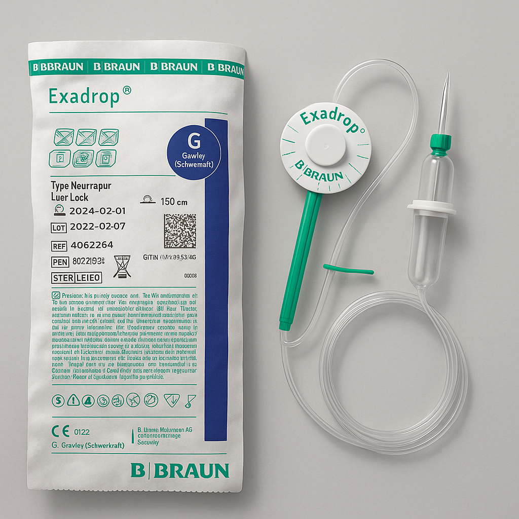 Система для в/в інфузії з регулятором швидкості Exadrop®, тип Нейтрапур, 150 cм