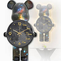 Настінний годинник Ведмедик з LED підсвічуванням на пульті управління NCH-31-60