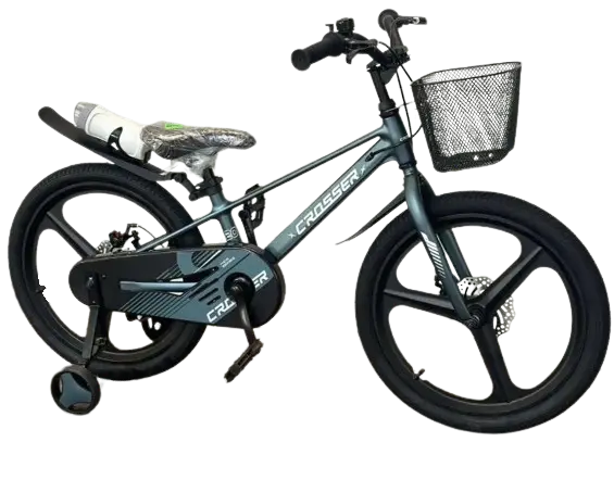 Велосипед дитячий 20" Crosser Magnesium bike M-4 зріст 118-135 см з додатковими колесами магніва рама, фото 1