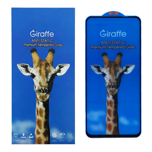 Захисне скло для телефона Oppo A3/ A3 4G/ A3x/ A3x 4G чорне Giraffe Anti-static, фото 1
