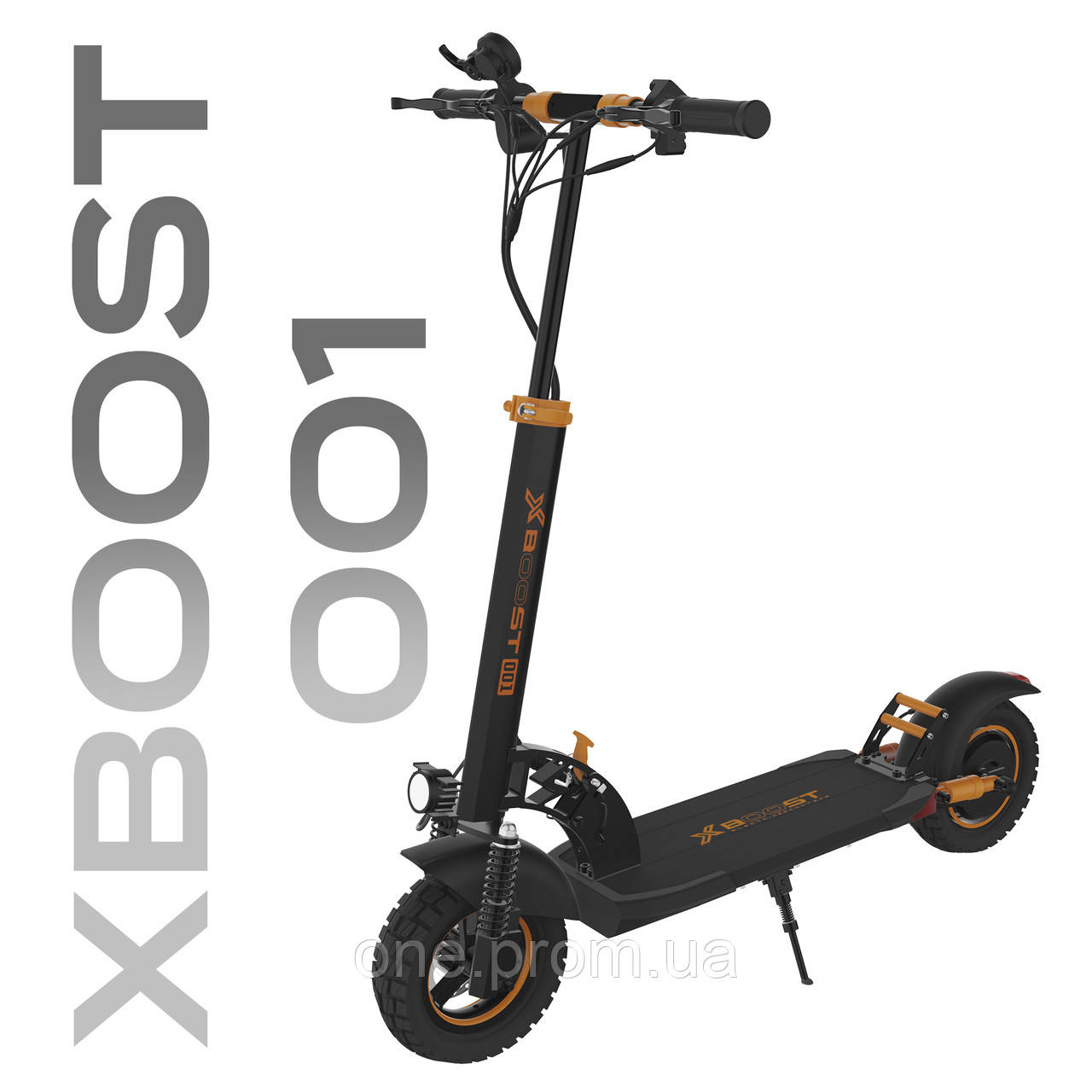Потужний Електросамокат X-BOOST-001 48V 15AH 800W, Самокат Електричний | 45 км/год | Колеса 10" | Чорний - фото 1 - id-p2644818701