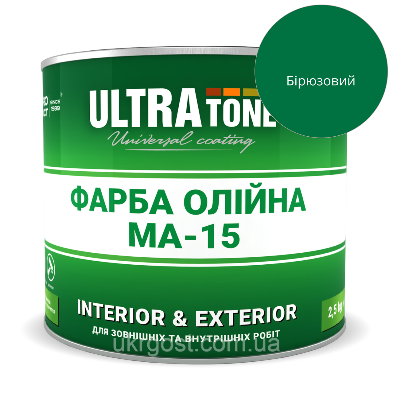 Фарба олійна Dnipro-Contact МА-15 Бірюзовий глянець 2,5 л