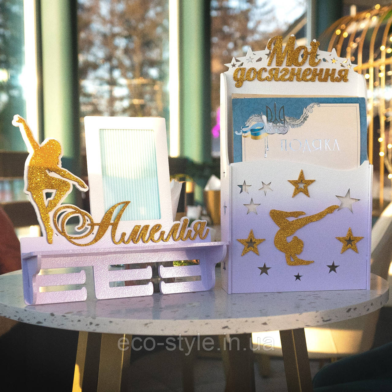 Медальниця та дипломниця для гімнастики. Коробочка для грамот. Холдер для медалей гімнастики. Дипломниця., фото 1