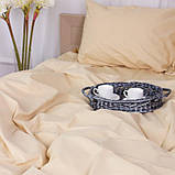 Комплект постільної білизни Ранфорс Персиковий Полуторний розмір 150х220, фото 2