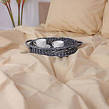 Комплект постільної білизни Ранфорс Персиковий Полуторний розмір 150х220, фото 6