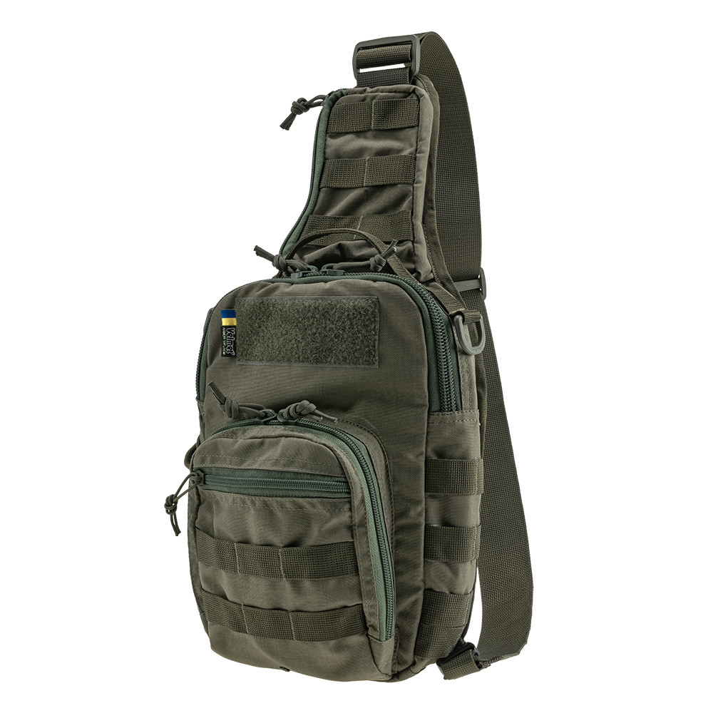 Тактична плечова однолямкова сумка EDC M Ranger Green, фото 1