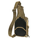 Тактична плечова однолямкова сумка EDC M Coyote, фото 2