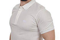 Футболка-поло чоловіча Lacoste 25-260-36 молочна, фото 5