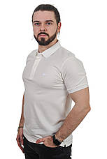 Футболка-поло чоловіча Lacoste 25-260-36 молочна, фото 3
