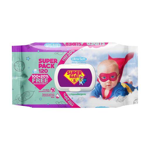 Серветки вологі з клапаном 120шт, фото 1