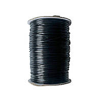 Шнур Вощений, товщина 1 мм, чорний