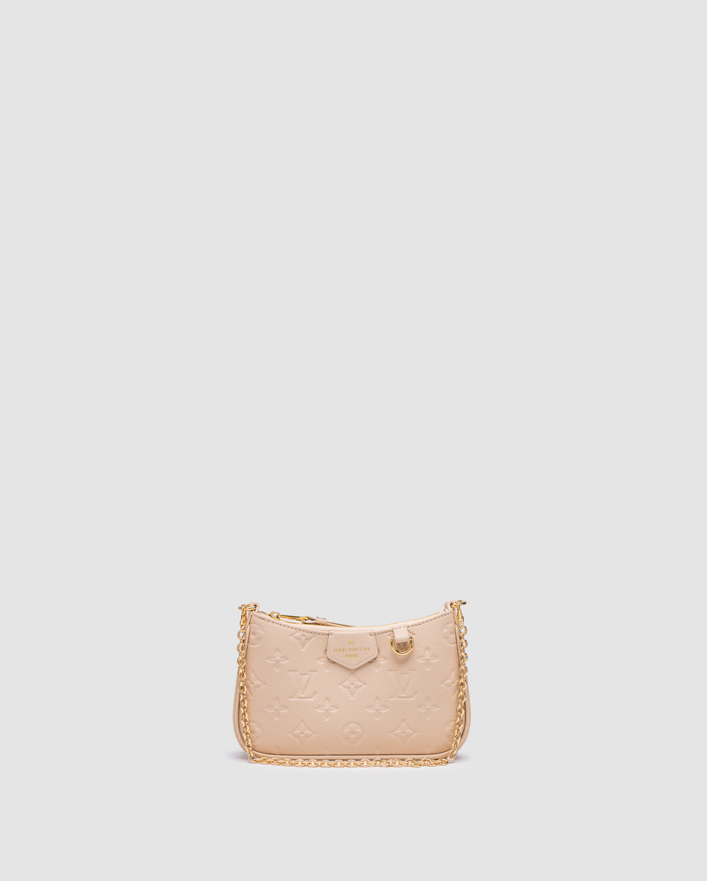 Жіноча сумка Луї Віттон Louis Vuitton Mini Pochette Beige/Gold, фото 1
