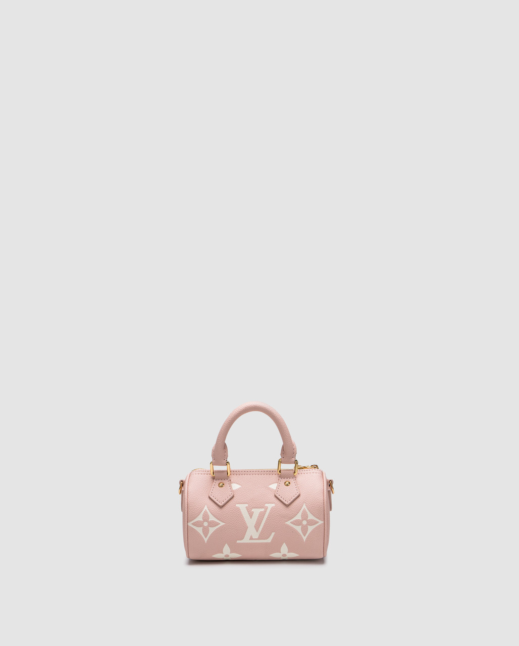 Жіноча сумка Луї Віттон Louis Vuitton Speedy Nano Monogram Empreinte Leather Rose, фото 1