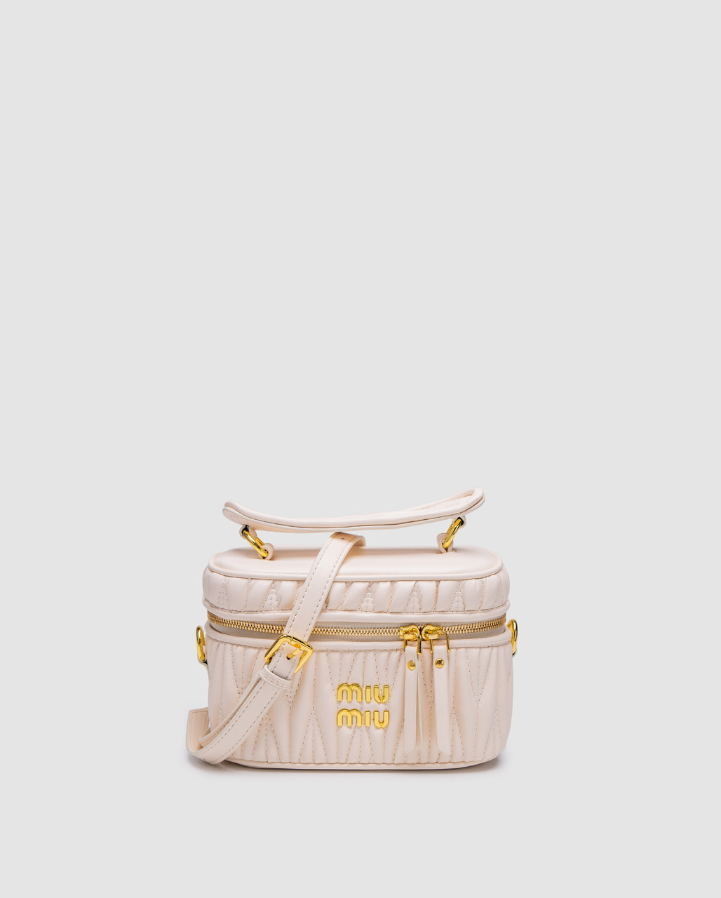 Сумка Міу Міу Miu Nappa Leather Vanity Bag White
