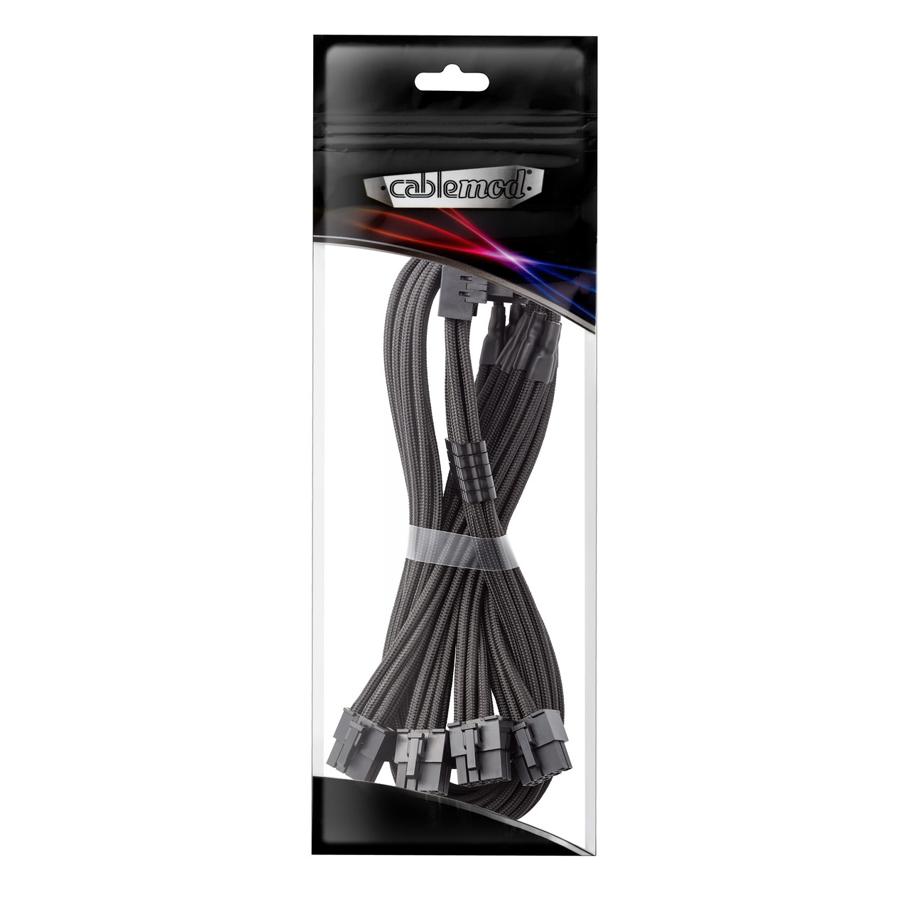 CableMod RT-Series Pro ModFlex Sleeved 12V-2x6 12VHPWR 90° StealthSense PCIe Cable for ASUS/Seasonic/Phanteks